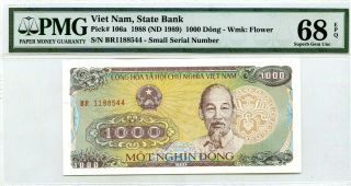 Vietnam 1000 Dong 1988 Nd 1989 State Bank Gem Unc Lucky Money Value $300