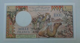 Banknote/billet.  DJIBOUTI 1000 Francs 1991 Pick37/B102f UNC/NEUF 2