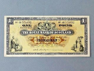 Scotland 1 Pound P - 325 - A 1965 The Royal Bank Of Scotland