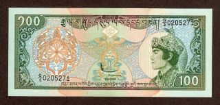 Bhutan P20 100 Ngultrum 1994 Unc Royal Monetary Authority