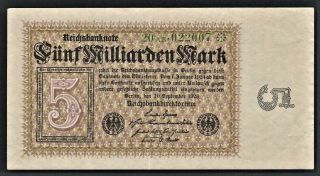 Vad - Germany - 5 Milliarden Mark Banknote - P 115b (cv=40)