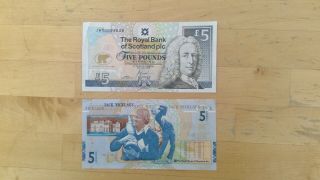 2 Jack Nicklaus Royal Bank Of Scotland Five Pound Notes