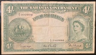 Bahamas - Bahamas Government1953 Issue 4 Shillings P13b