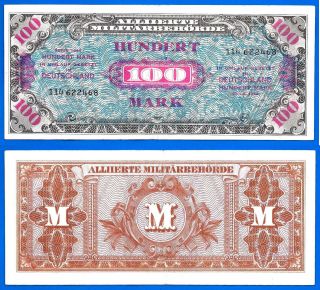 Germany 100 Mark 1944 Deutschland Wwii Military Banknote Print By Usa