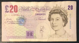 20 Pounds Great Britain Bank Of England Sir Edward Elgar