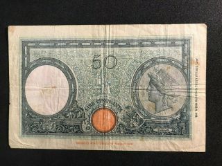 Italy 50 Lire 1943 Banknote Fine 2