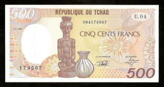 CHAD 500 Francs 01 - 01 - 1992 P.  9e Sign.  15 UNC (NEUF) 2