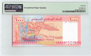 Djibouti 2005 P - 42a PMG Gem UNC 66 EPQ 1000 Francs 2