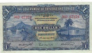 Trinidad & Tobago P - 5c 1 Dollar 1 - 1 - 1943 F
