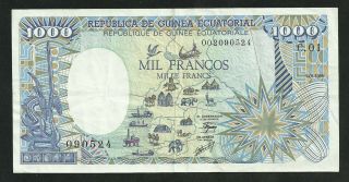 Colonies Françaises : Guinée Equatoriale : 1000 Francs 1985