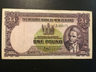 Zealand 1 Pound 1940 - 1955 - - Crisp