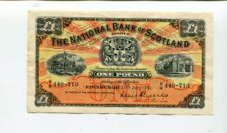 Scotland 1 Pound 1955 Unc Nr 18.  95