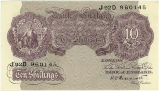 Great Britain Ten Shillings Bank Of England Banknote