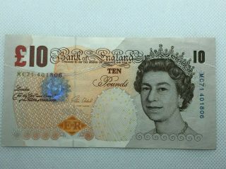 2000 Bank Of England 10 Pound Banknote.