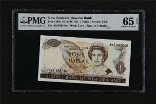 1981 - 92 Zealand Reserve Bank 1 Dollar Pick 169c Pmg 65 Epq Gem Unc