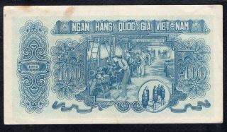 100 Dong From Vietnam 1951 Crispy Fine 2