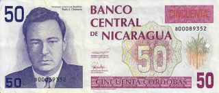 Nicaragua 50 Cordobas (1990 - 1991) Banknote