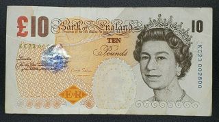 2000 Bank Of England Banknote - (10) Ten Pounds - Xf