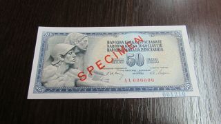 Yugoslavia 50 Dinara 1968.  Unc - Specimen