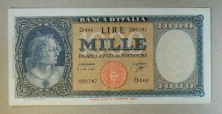 Italy 1000 Lire 1947