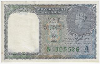 Government Of India British 1 One Rupee 1940 Issue Pick 25d Foreign World Note