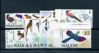 Malawi 1968 Birds Defin Set Fine Mnh