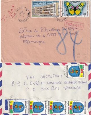 Jj274 Cameroons 11 Different Stamped Covers Aerogramme; 1966 - 2002
