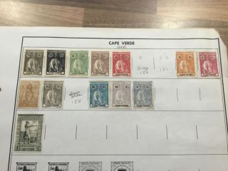 Vintage Cape Verde Postage Stamps 1914 - 1922