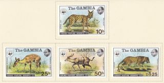 Gambia 1976 Abuko Nature Reserve (set Of 4) Lightly Hinged Sg356/9 (n51)