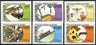 Cape Verde Islands 1988 Sg 593 - 598 Crop Protection Mnh Set E11580