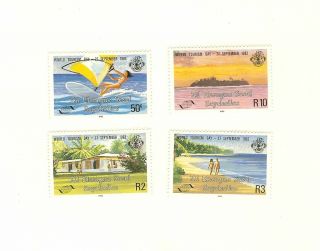 Seychelles Zil Elwagne Sesel World Tourism 1983 Scott 66 - 69 Mnh Stamps