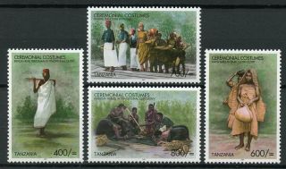Tanzania Cultures & Traditions Stamps 2008 Mnh Ceremonial Costumes Iringa 4v Set