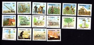 Zimbabwe 1995 Set Of Stamps Mi 538 - 553 Mnh Cv=15€