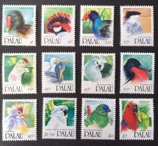 Palau 1991/92 Birds Lot M.  N,  H.