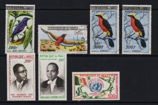 Mali - C5 - 11 Early Airmail Stamps,  Cat.  $ 29.  00