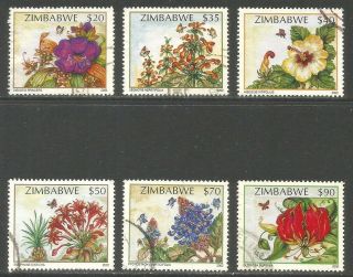 Zimbabwe 2002 Local Wildflowers - - Attractive Topical (923 - 28) Fine