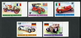 Burkina Faso Scott 362//c207 Imperf Mnh Classic Automobiles Cars $$