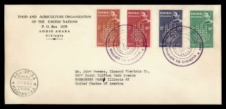 Dr Who 1963 Ethiopia Fdc? Freedom From Hunger Combo F31805