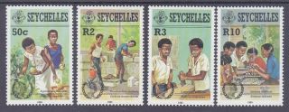 Seychelles 577 - 80 Mnh 1985 International Youth Year Full Set Of 4 Very Fine