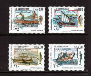 Somalia Mnh 1979 Fishing Set Stamps