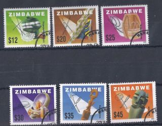Zimbabwe,  2002,  Local Crafts,  Sg 1073 - 78,  Fine Set
