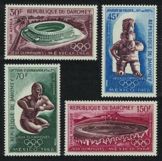 Dahomey Olympic Games Mexico 4v 1968 Mnh Sg 343 - 346 Mi 360 - 363 Sc C85 - C88