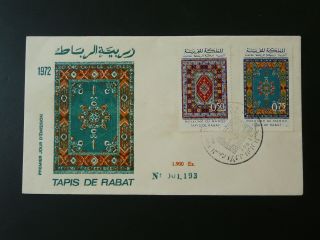 Textile Carpet Fdc Morocco 1972