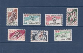Togo 1960 Olympic Games Set Mh Sg244 - 50 Vgc