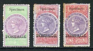 Nsw Sg238b/40a 5/ - Perf 12 X 10 10/ - And 1 Pound Perf 12 Opt Specimen (toned)
