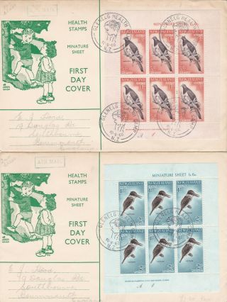 Zealand Health Sheets On Fdcs,  4 Covers