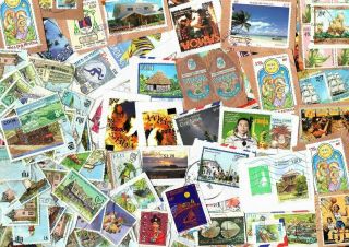 30 Grams Fiji & Pacific Islands Kiloware / Stamp Mixture,  On & Off Paper