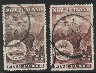 Pre Dec,  Pacific,  Nz,  1898 Mt Ruapehu,  5d Sepia&purple,  Sg253/253a,  Cv$400,  2290