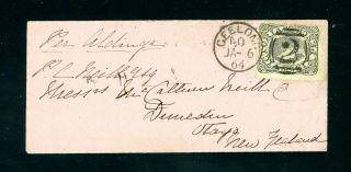 Australia/victoria 1864 6d Rate Cover To Zealand (s666)