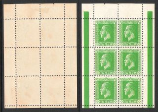 Zealand 1928 Kgv 1/2d Green 